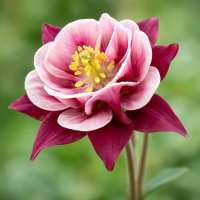 Aquilegia vulgaris Winky Double Red-White 5 sem.