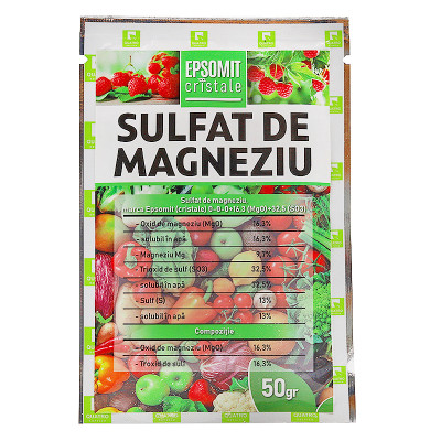 Sulfat de Magneziu Epsomit (cristale) — 50 g