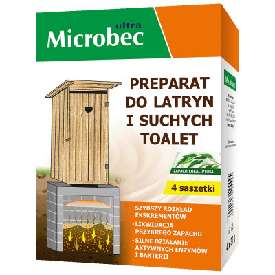 Biopreparat Microbec Ultra pentru haznale și toalete exterioare (1 × 30 g)