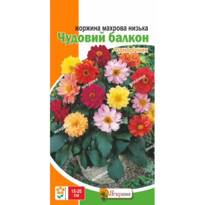 Георгины махровые низкие Чудесный балкон 0.3 г