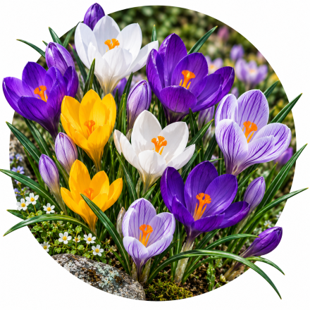 Crocus de primavara