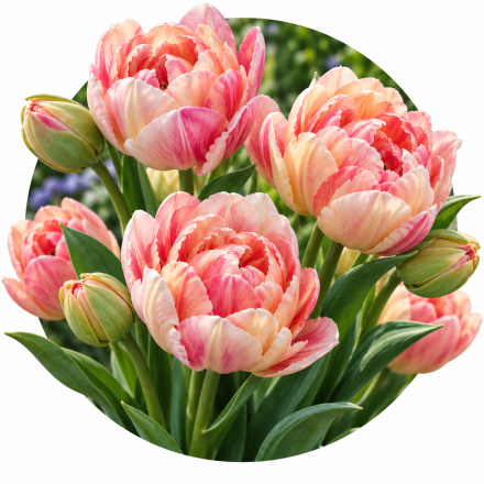Lalele duble multiflora (cu multe flori pe o creanga)