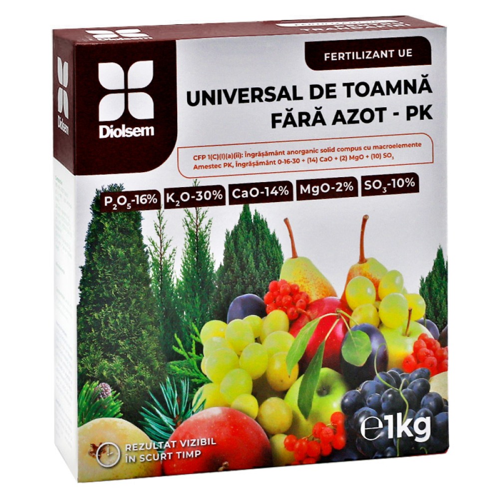 Fertilizant granulat Universal de Toamna fara Azot-PK 1 kg